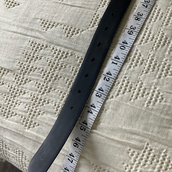 REVOLVE Favorite Daughter Black William Split Decision Leather Belt Size XL - Picture 7 of 9